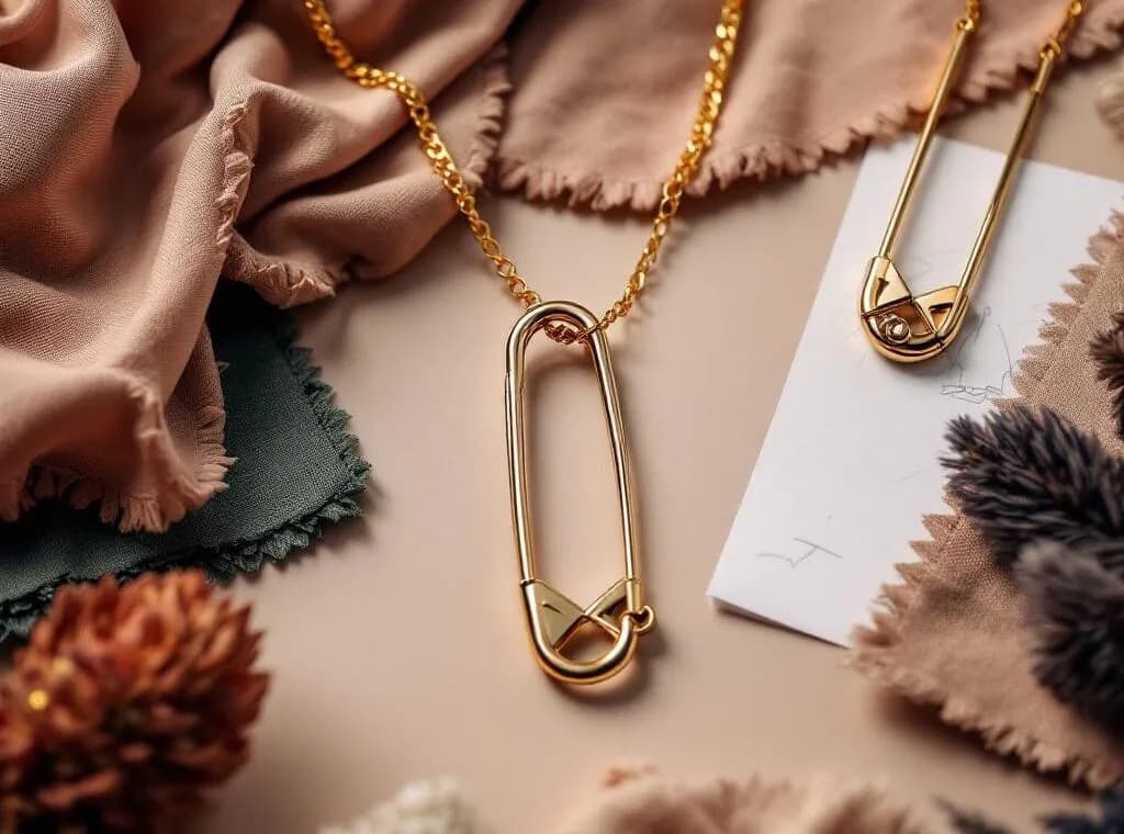 Naszyjnik z agrafką: symbol buntu, wsparcia i osobistej mocy