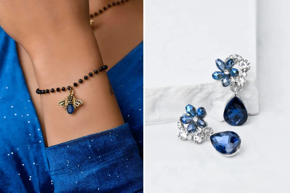 Biżuteria do chabrowej sukienki: Złoto czy srebro? Poradnik stylistki